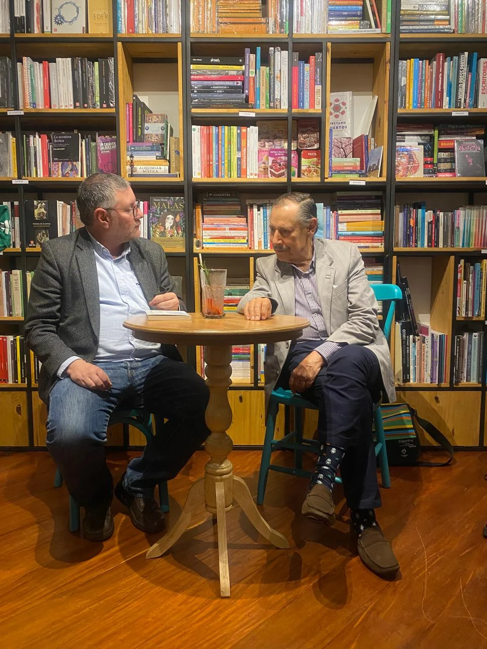 Juan Manuel y Federico Diazgranados en La Verbena Literaria